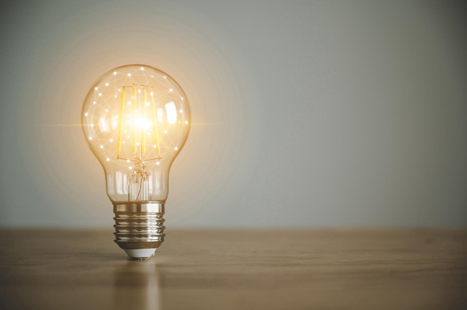 Stock image of lightbulb