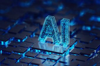 Digital image of AI.
